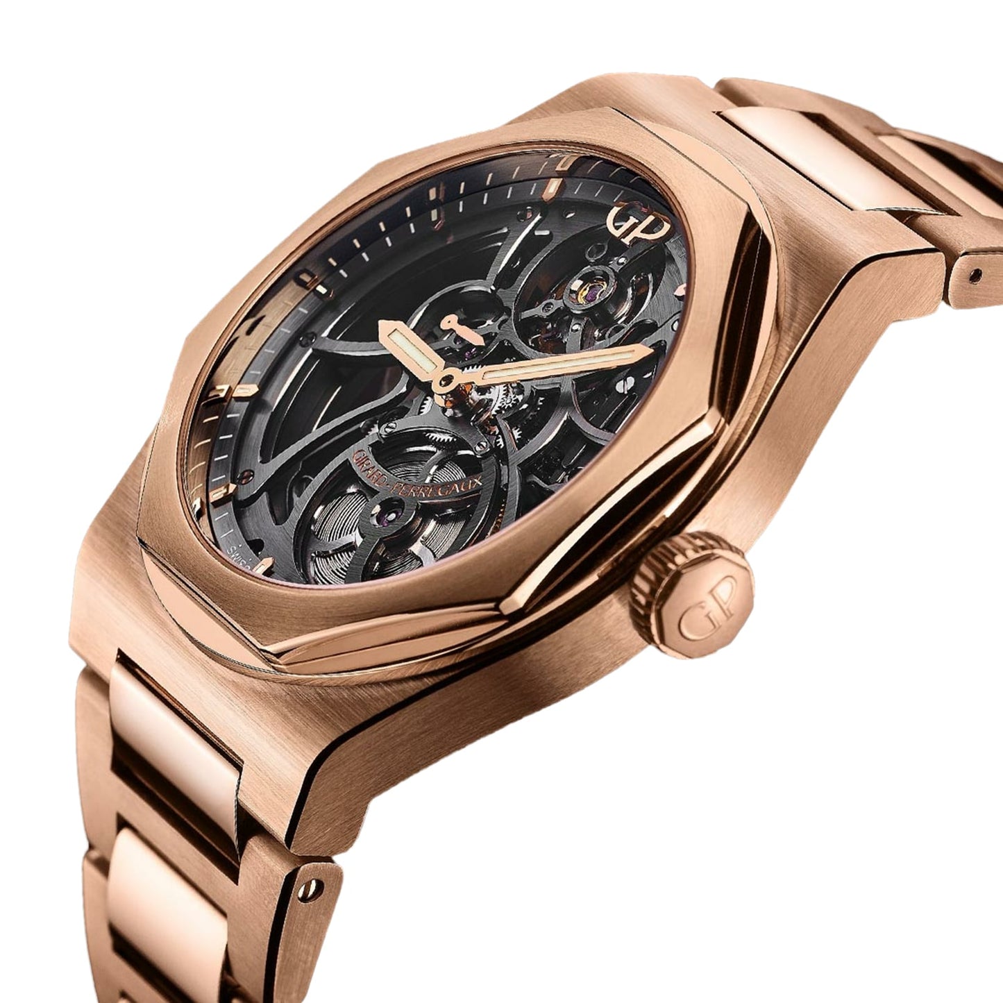 GIRARD PERREGAUX Laureato Rose Gold Skeleton 42mm 81015-52-002-52A