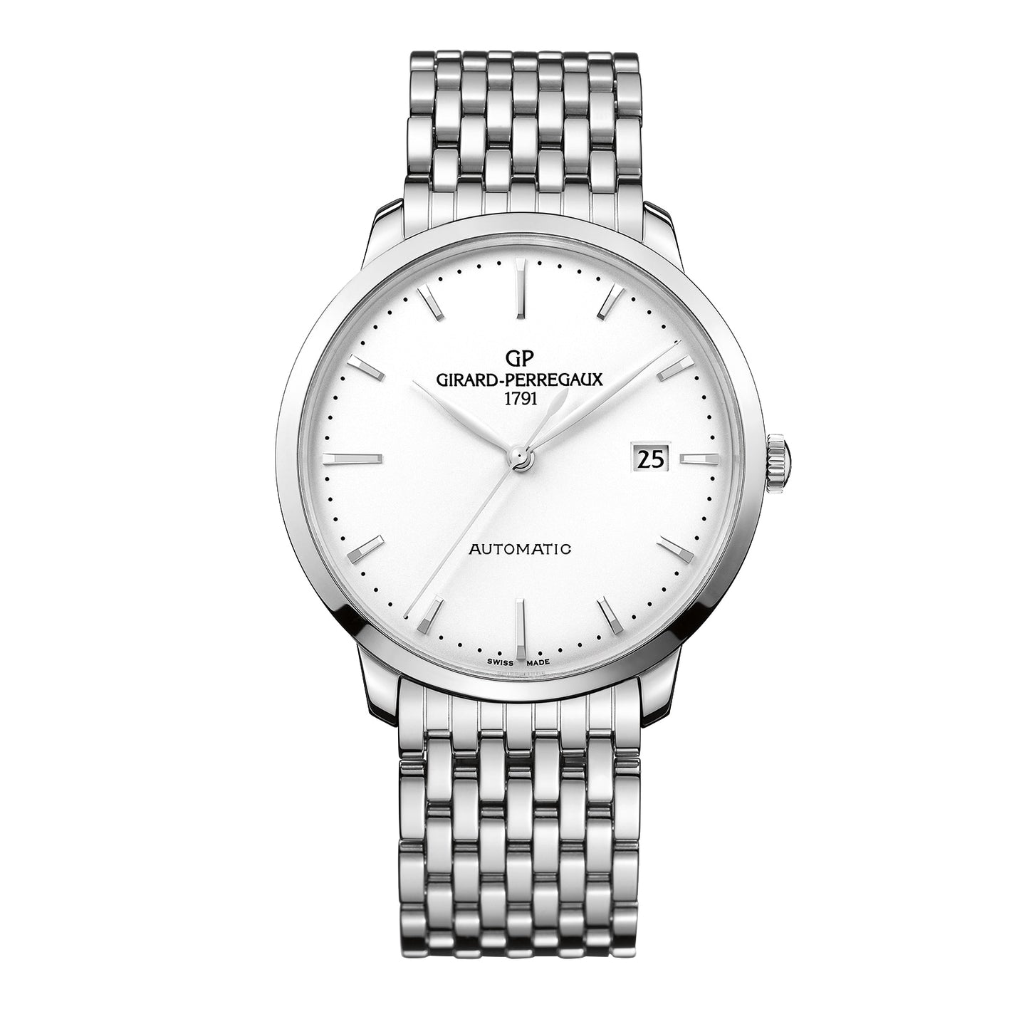 GIRARD PERREGAUX 1966 Silver 40mm 49555-11-131-11A