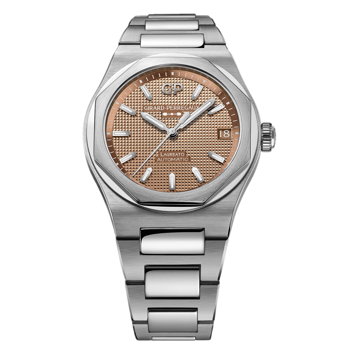 GIRARD PERREGAUX Laureato Centenary 42mm Mens Watch Gold The Watches Of Switzerland Exclusive 81010-11-3306-1GM
