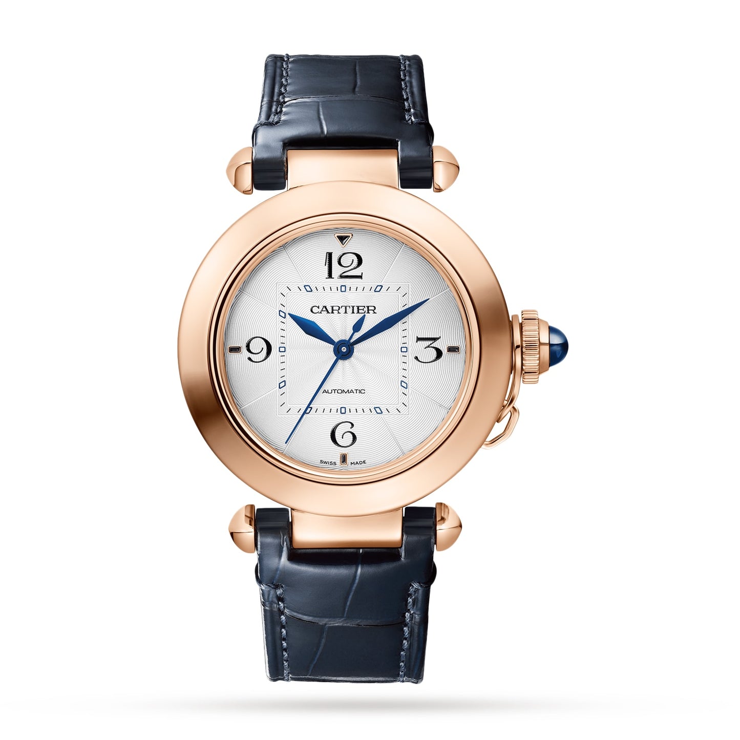 CARTIER Pasha De Cartier Watch 35mm, Automatic Movement, Rose Gold, 2 Interchangeable Leather Straps WGPA0014
