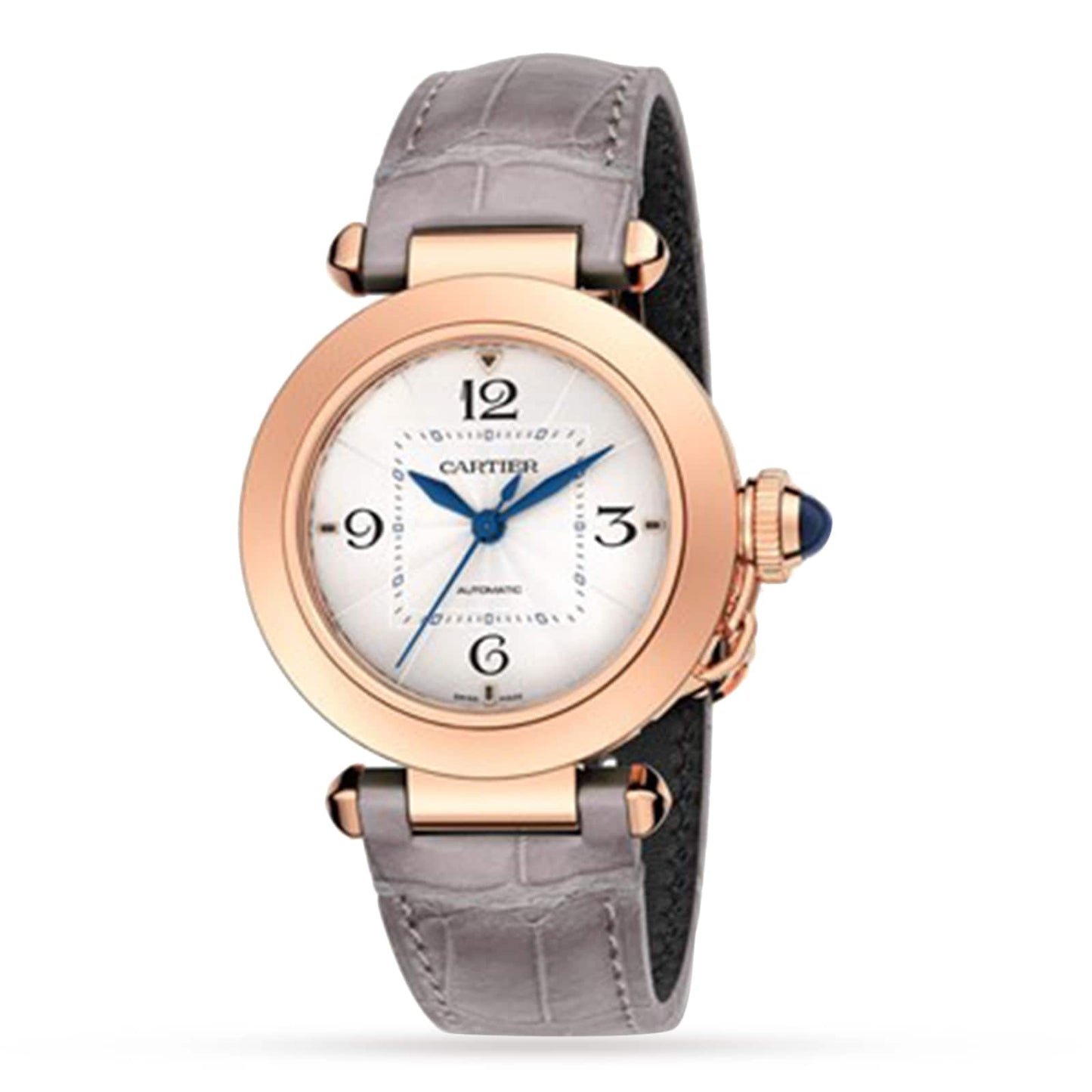 CARTIER Pasha De Cartier Watch 35mm, Automatic Movement, Rose Gold, 2 Interchangeable Leather Straps WGPA0014