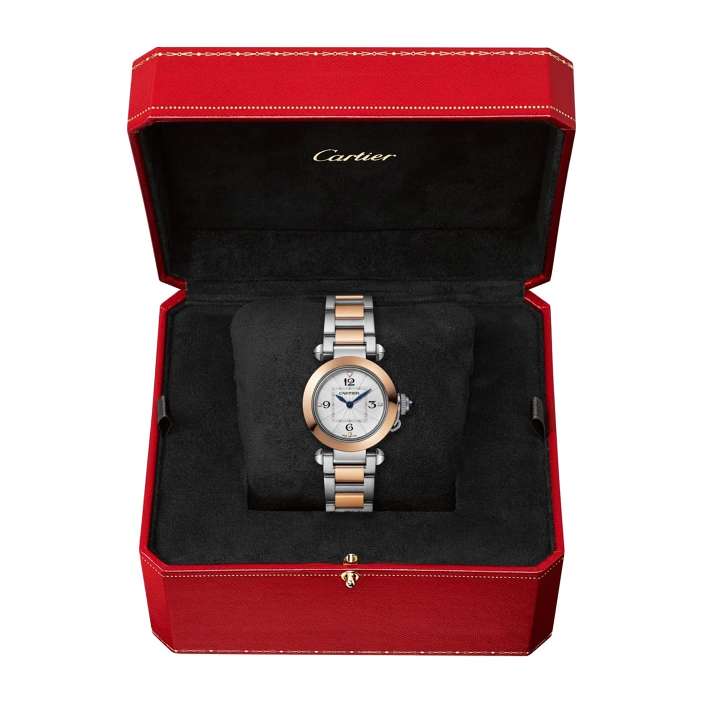 CARTIER Pasha De Cartier Watch 30mm, Quartz Movement, Interchangeable Metal And Leather Straps W2PA0007