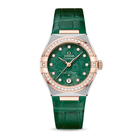 OMEGA Constellation Co-Axial Master Chronometer 29mm Ladies Watch Green O13128292099001