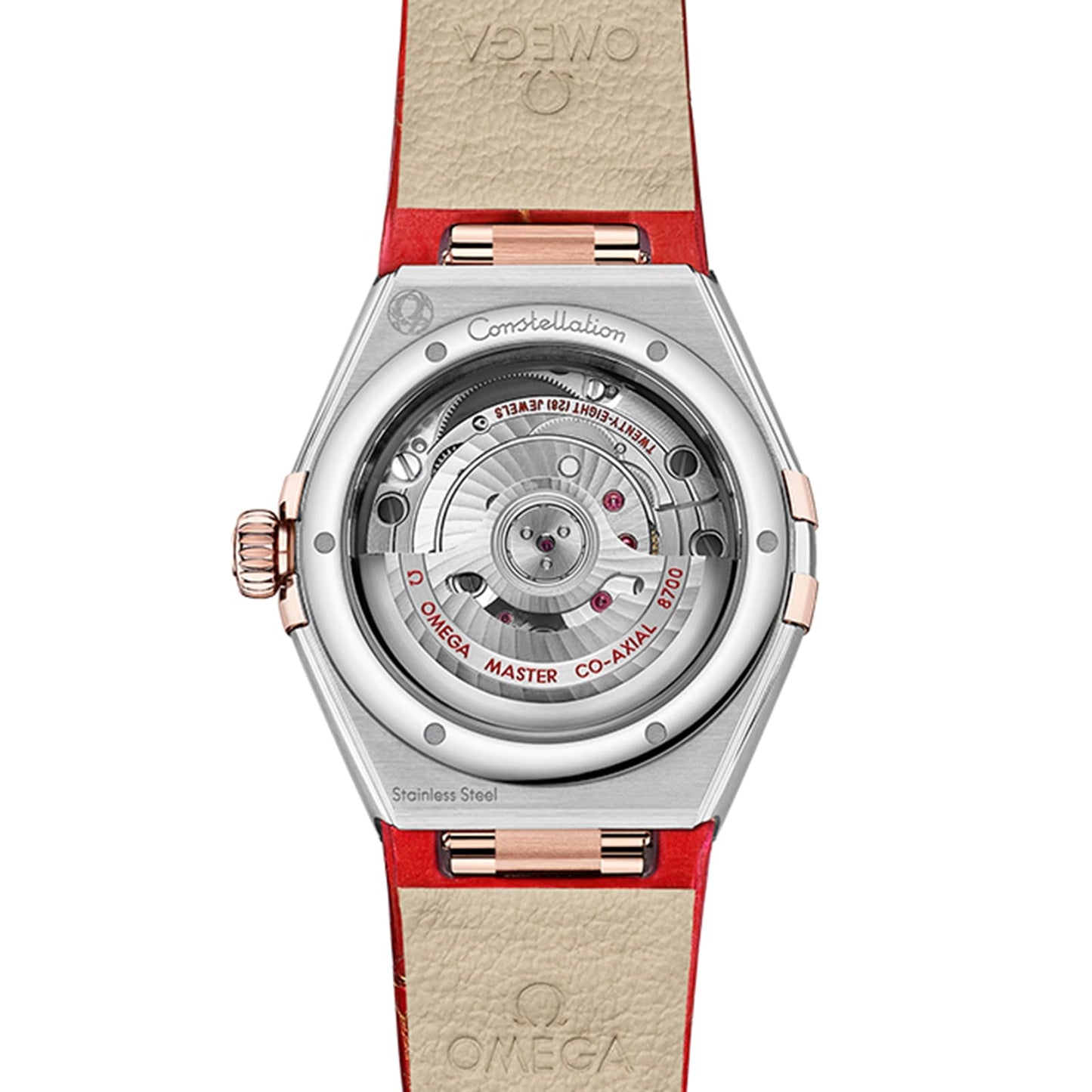 OMEGA Constellation Co-Axial Master Chronometer 29mm Ladies Watch Red O13128292099002