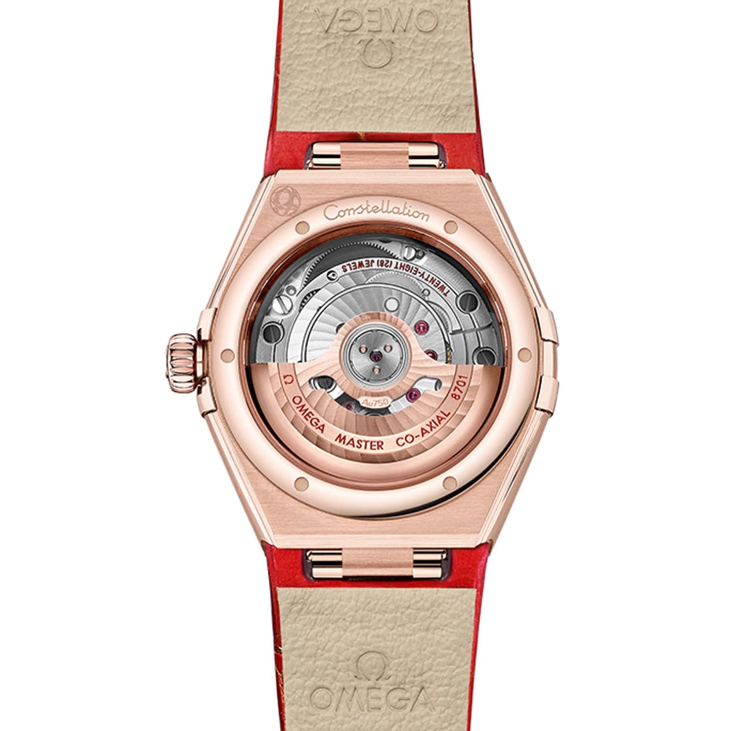 OMEGA Constellation Co-Axial Master Chronometer 29mm Ladies Watch Red O13158292099005