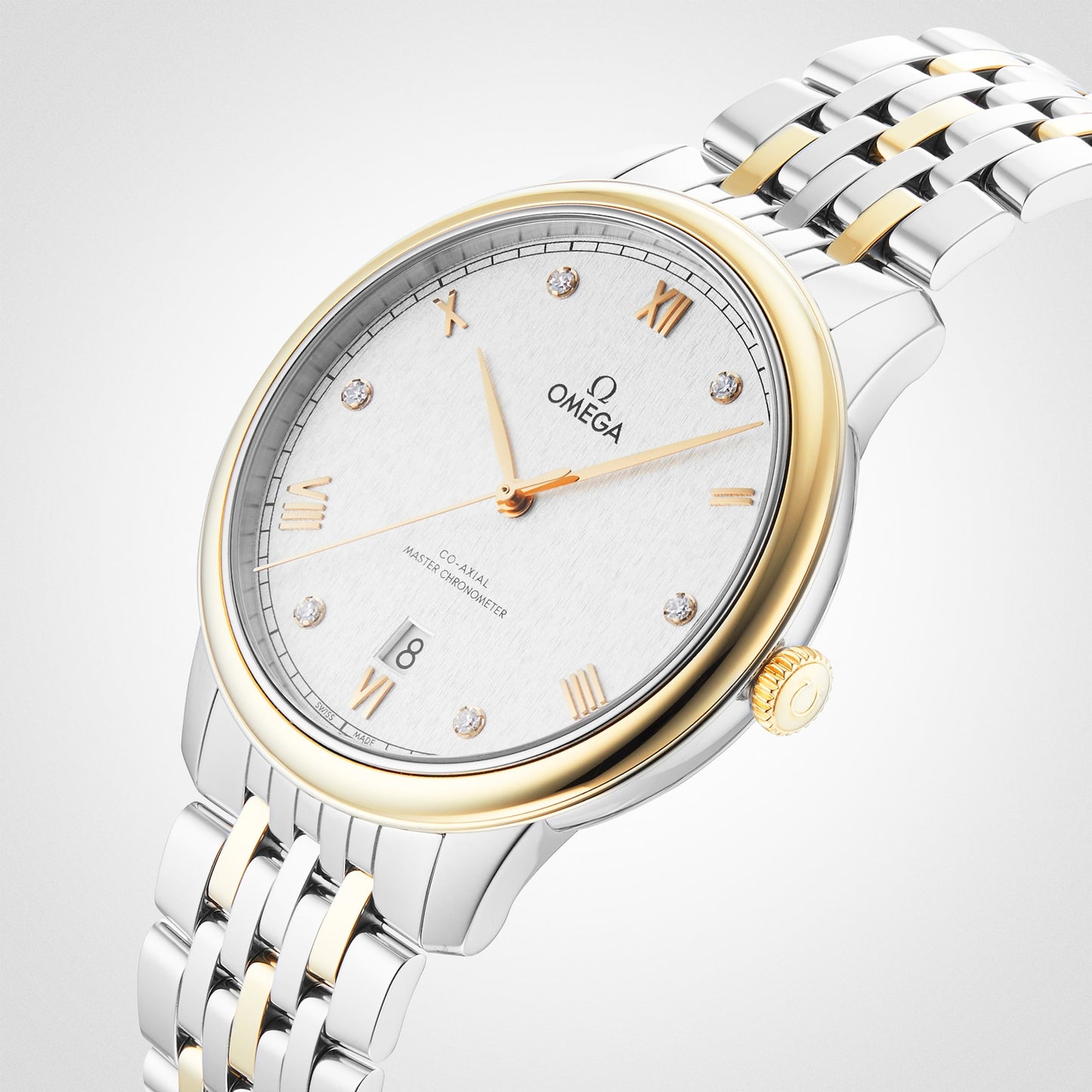OMEGA De Ville Prestige Co-Axial Chronometer 40mm Mens Watch Silver O43420402052001