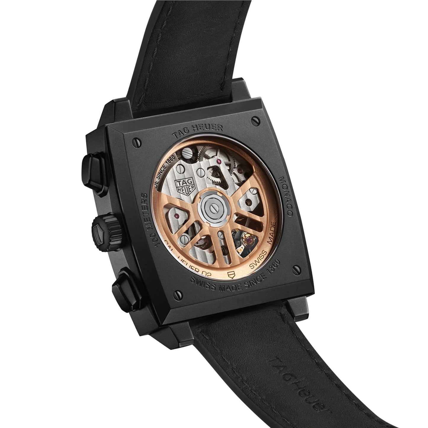 TAG HEUER Monaco Dark Lord 39mm Mens Watch CBL2180.FC6497