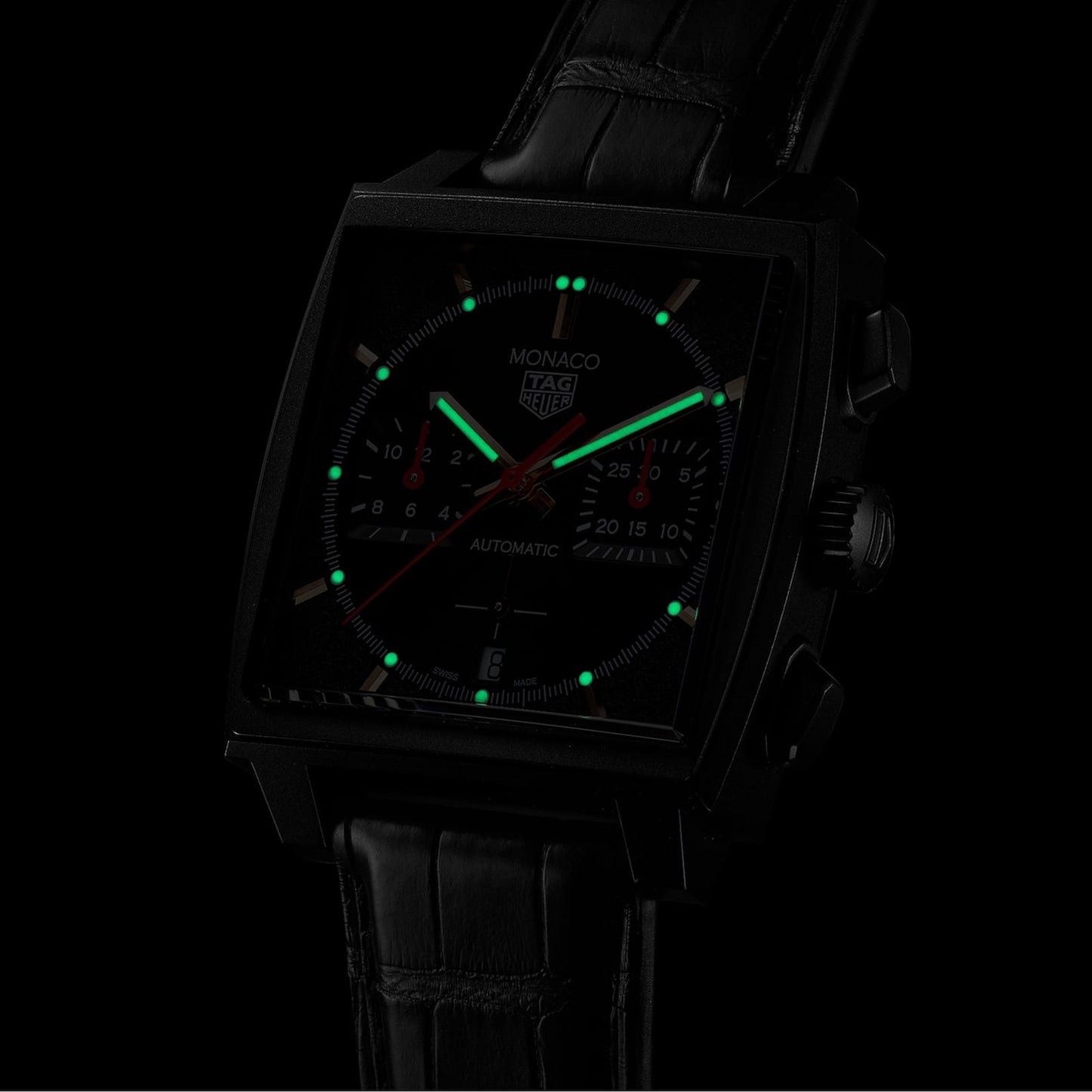 TAG HEUER Monaco Dark Lord 39mm Mens Watch CBL2180.FC6497