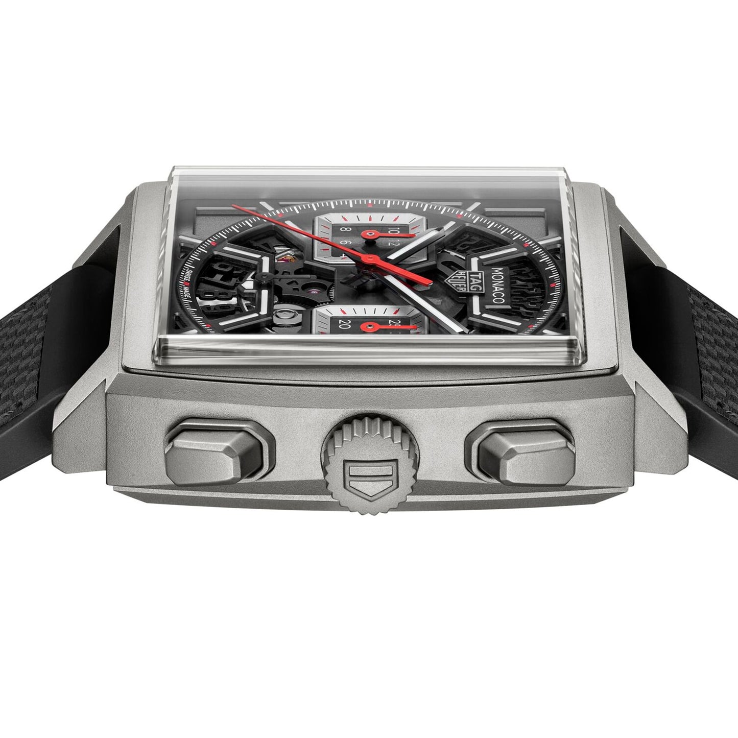 TAG HEUER Monaco Chronograph 39mm Mens Watch Titanium Black CBL2183.FT6236
