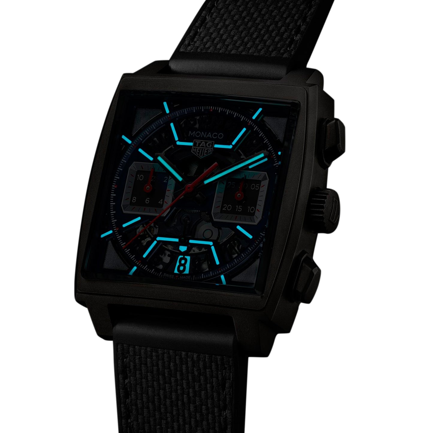 TAG HEUER Monaco Chronograph 39mm Mens Watch Titanium Black CBL2183.FT6236