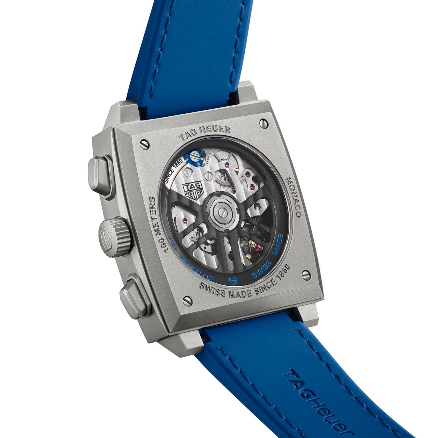 TAG HEUER Monaco Chronograph 39mm Mens Watch Titanium Blue CBL2182.FT6235