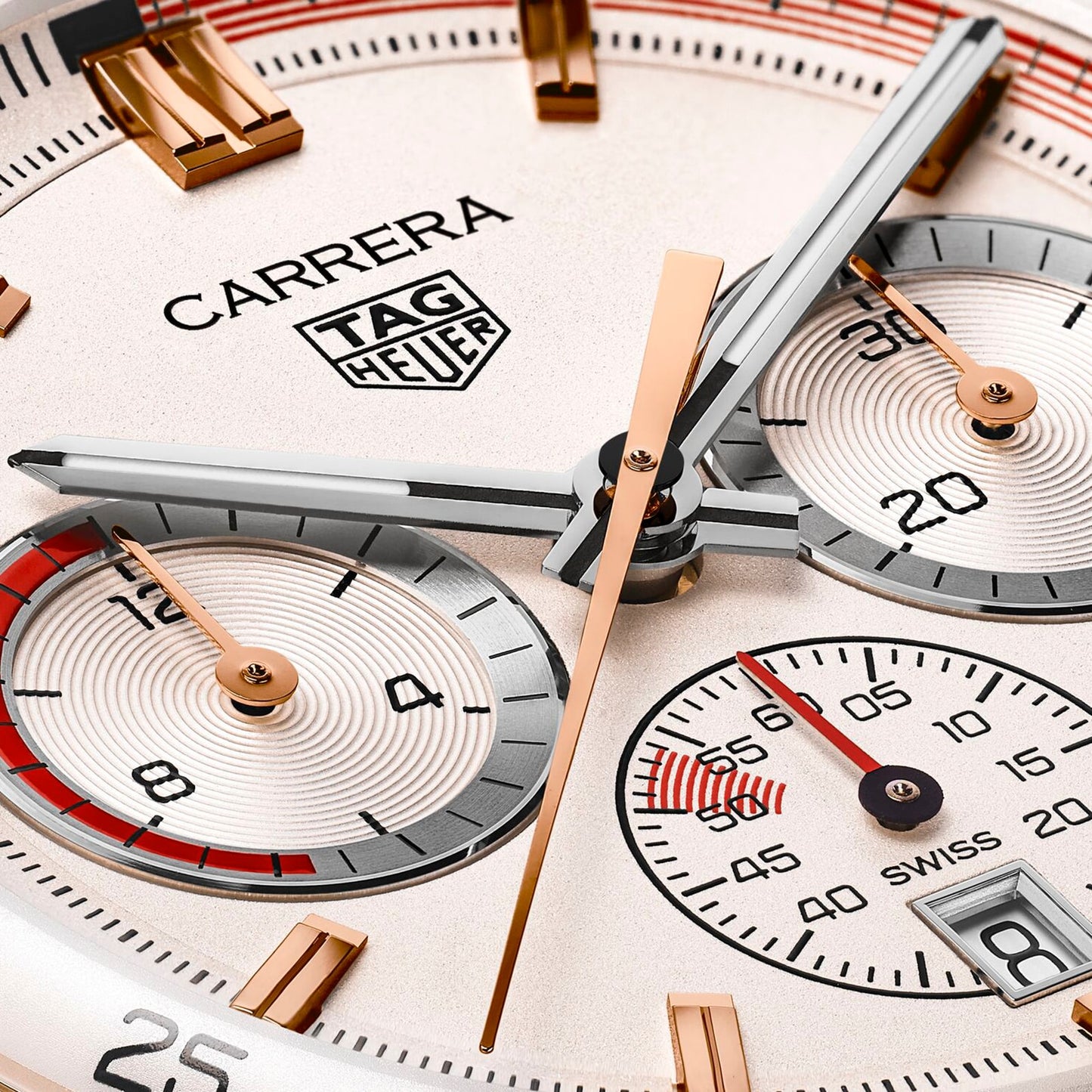 TAG HEUER Carrera Chronosprint X Porsche Special Edition 42mm Mens Watch Beige CBS2040.FC8318
