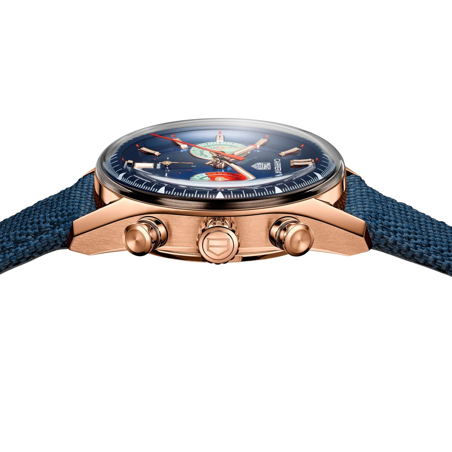 TAG HEUER Carrera Skipper Chronograph 39mm Mens Watch Blue CBS2241.FN8023
