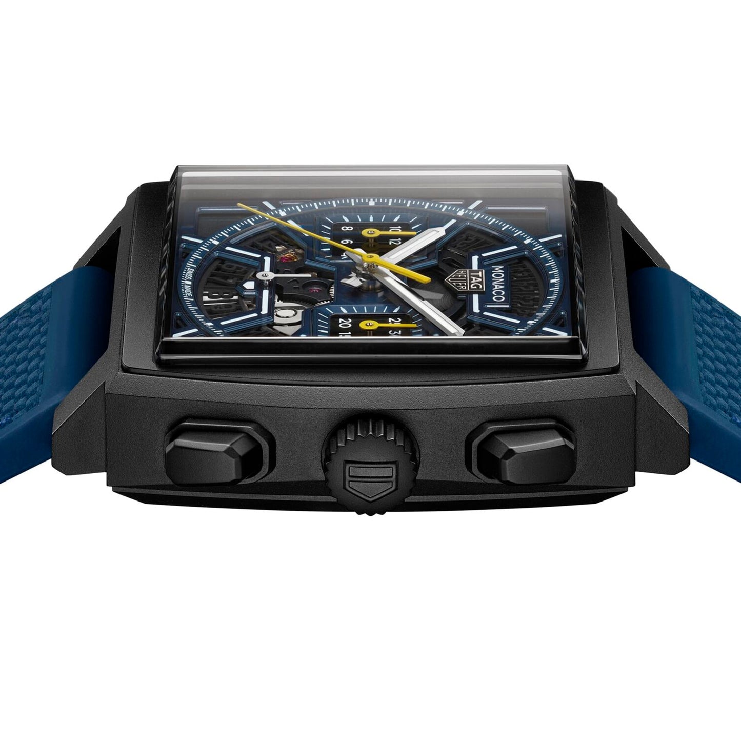 TAG HEUER Monaco Skeleton 39mm Mens Watch Blue CBL2188.FT6261