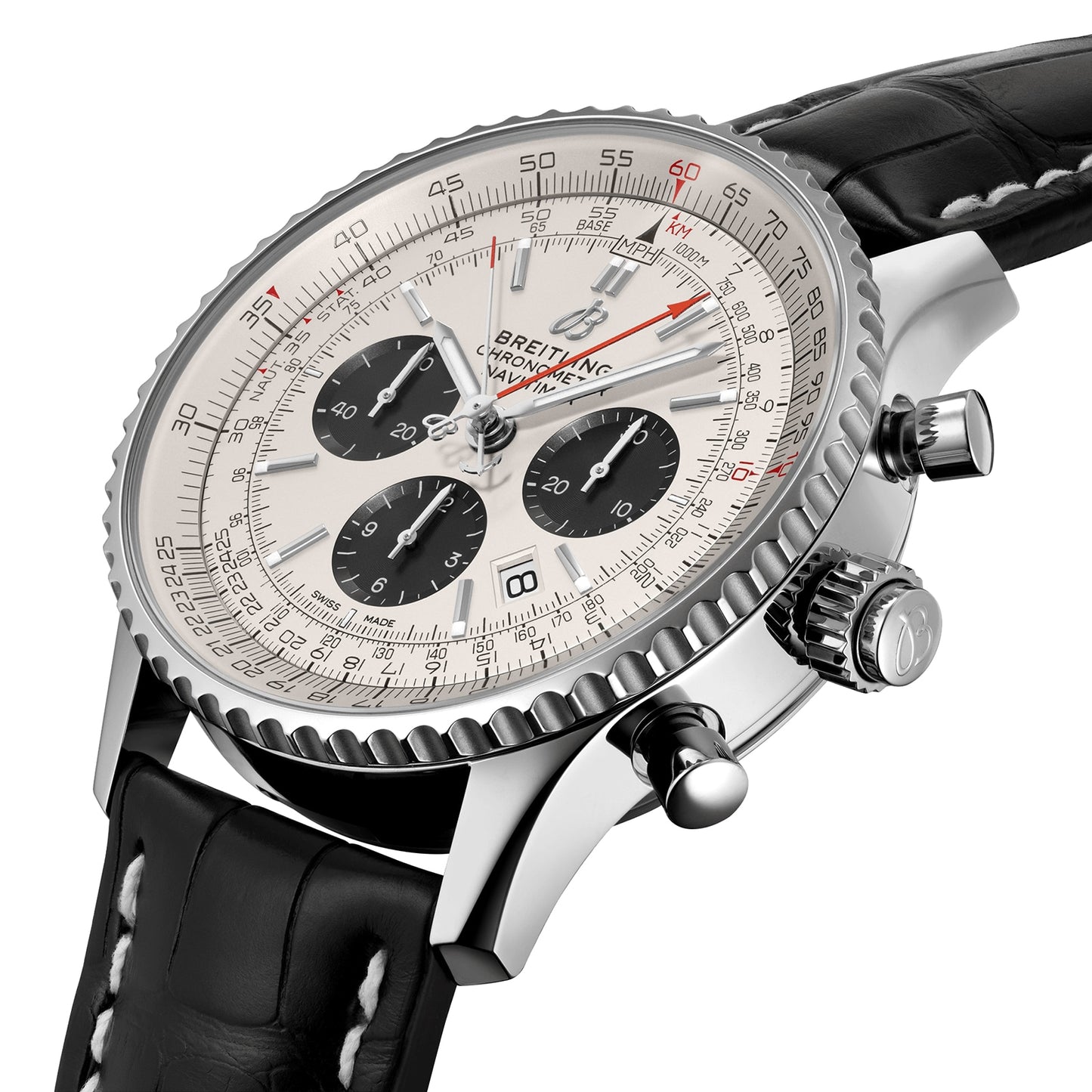 BREITLING Navitimer B03 Chronograph Rattrapante 45 Watch AB0311211G1P1