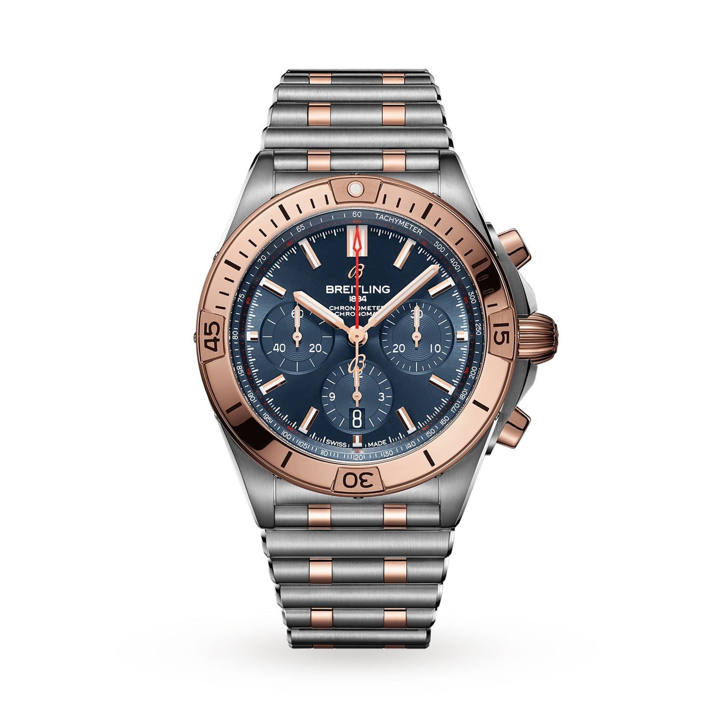 BREITLING Chronomat B01 42 Stainless Steel & 18k Red Gold Watch UB0134101C1U1