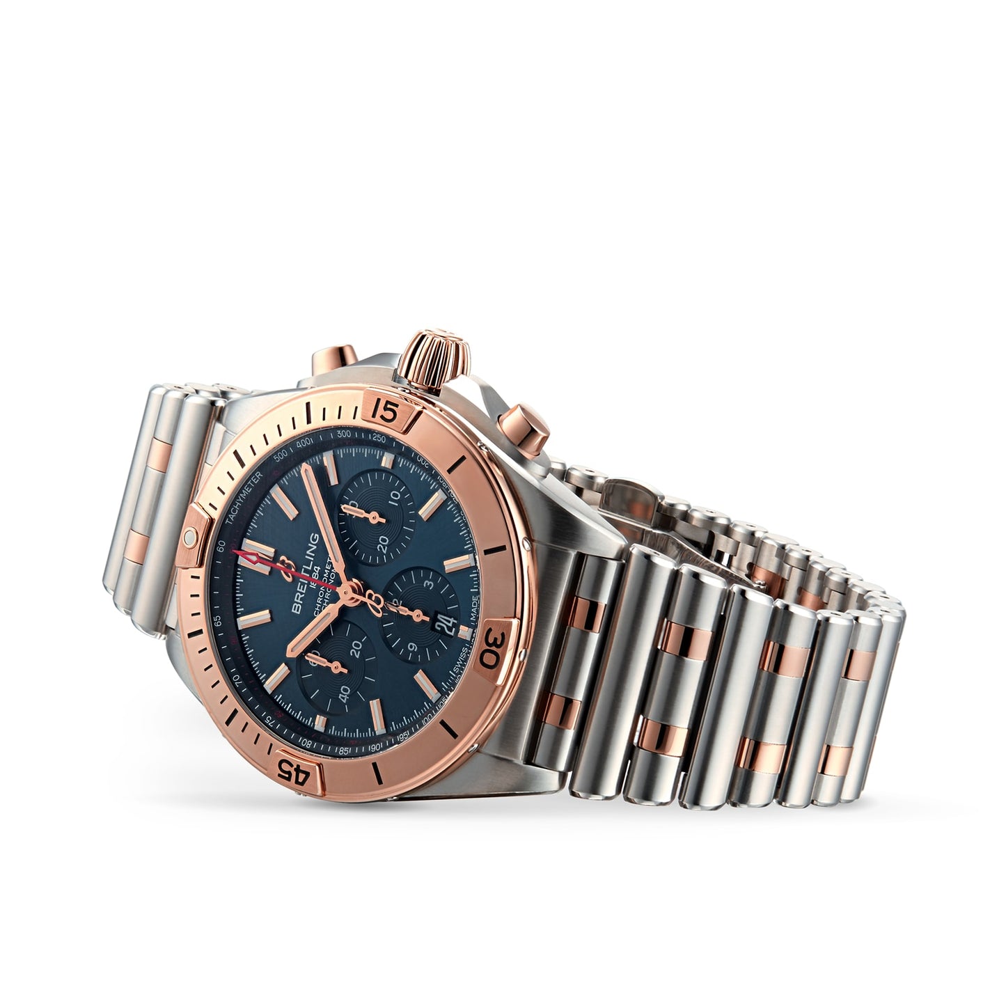 BREITLING Chronomat B01 42 Stainless Steel & 18k Red Gold Watch UB0134101C1U1