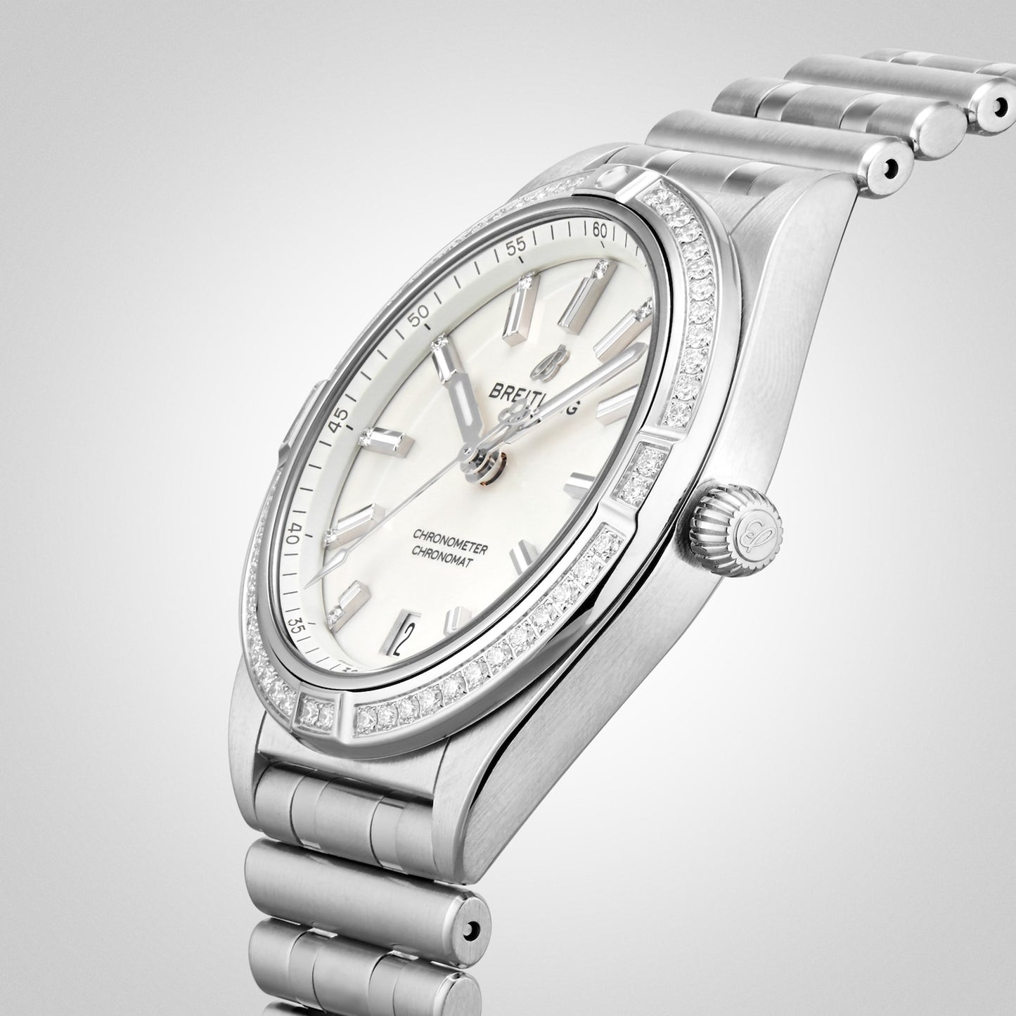 BREITLING Chronomat Automatic 36 Stainless Steel (Gem-Set) Watch A10380591A1A1