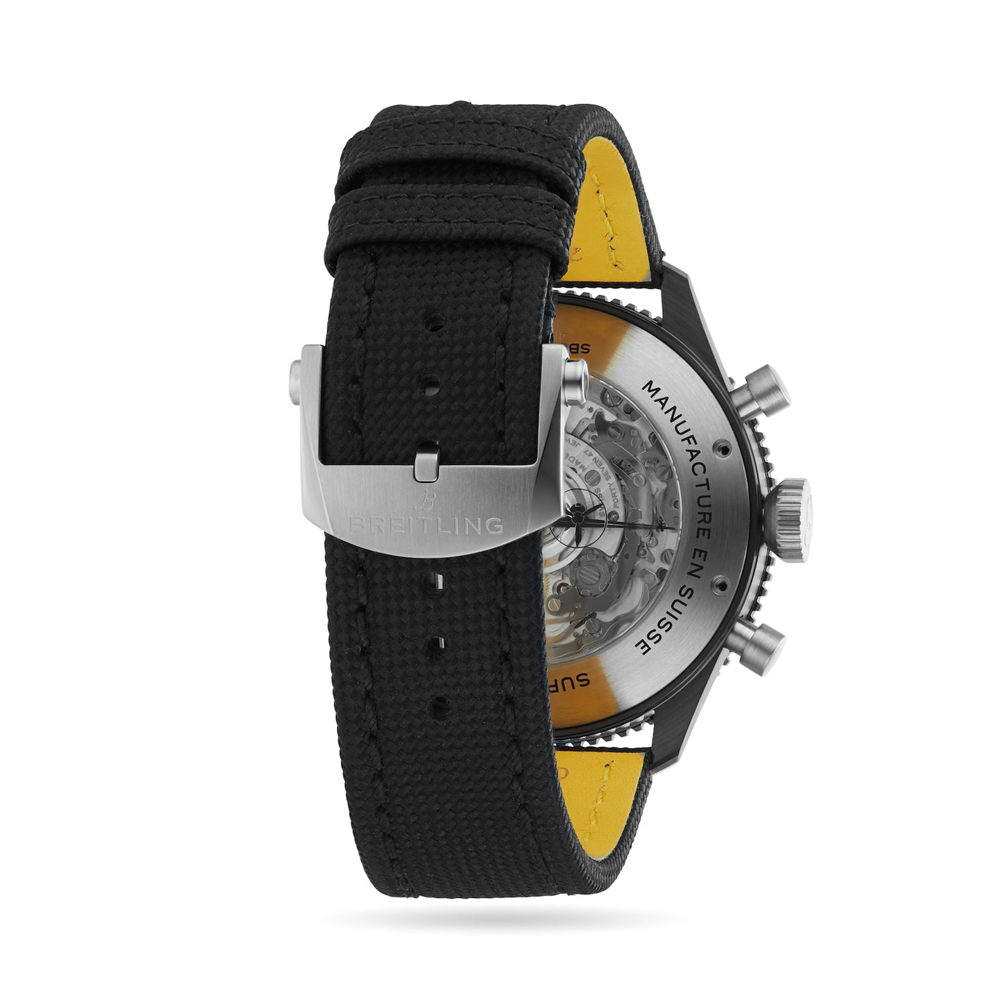 BREITLING Super AVI B04 Chronograph GMT Mosquito Night Fighter 46mm Mens Watch Black SB04451A1B1X1