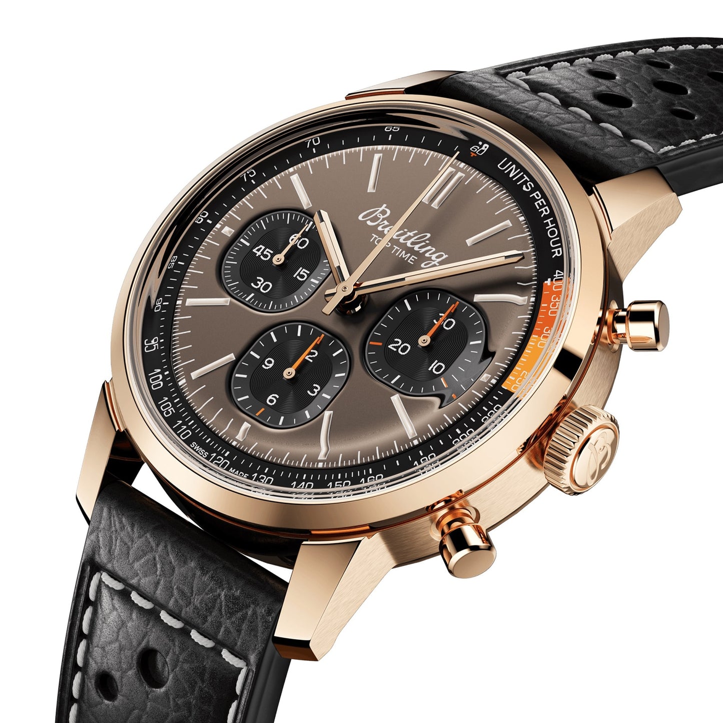 BREITLING Top Time B01 41mm Mens Watch Brown RB01761A1Q1X1