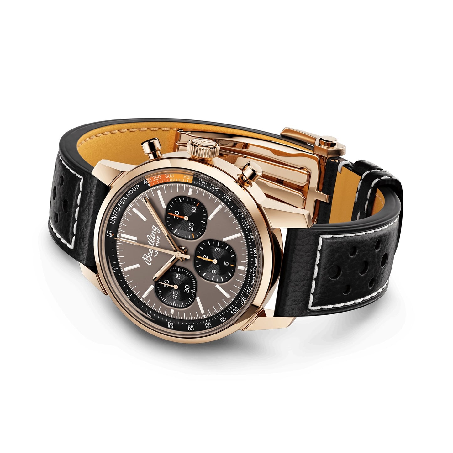 BREITLING Top Time B01 41mm Mens Watch Brown RB01761A1Q1X1