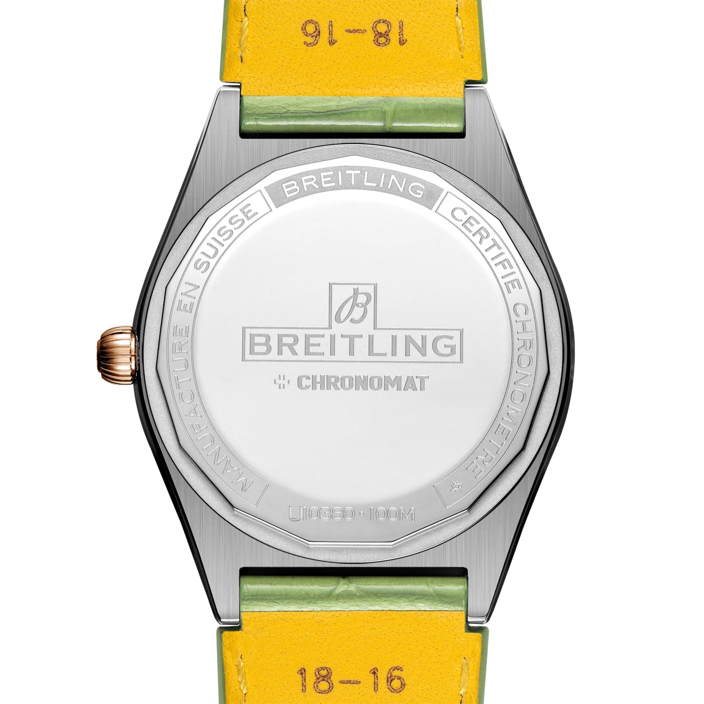 BREITLING Chronomat Automatic 36 South Sea Green Leather Strap Ladies Watch U10380611L1P1
