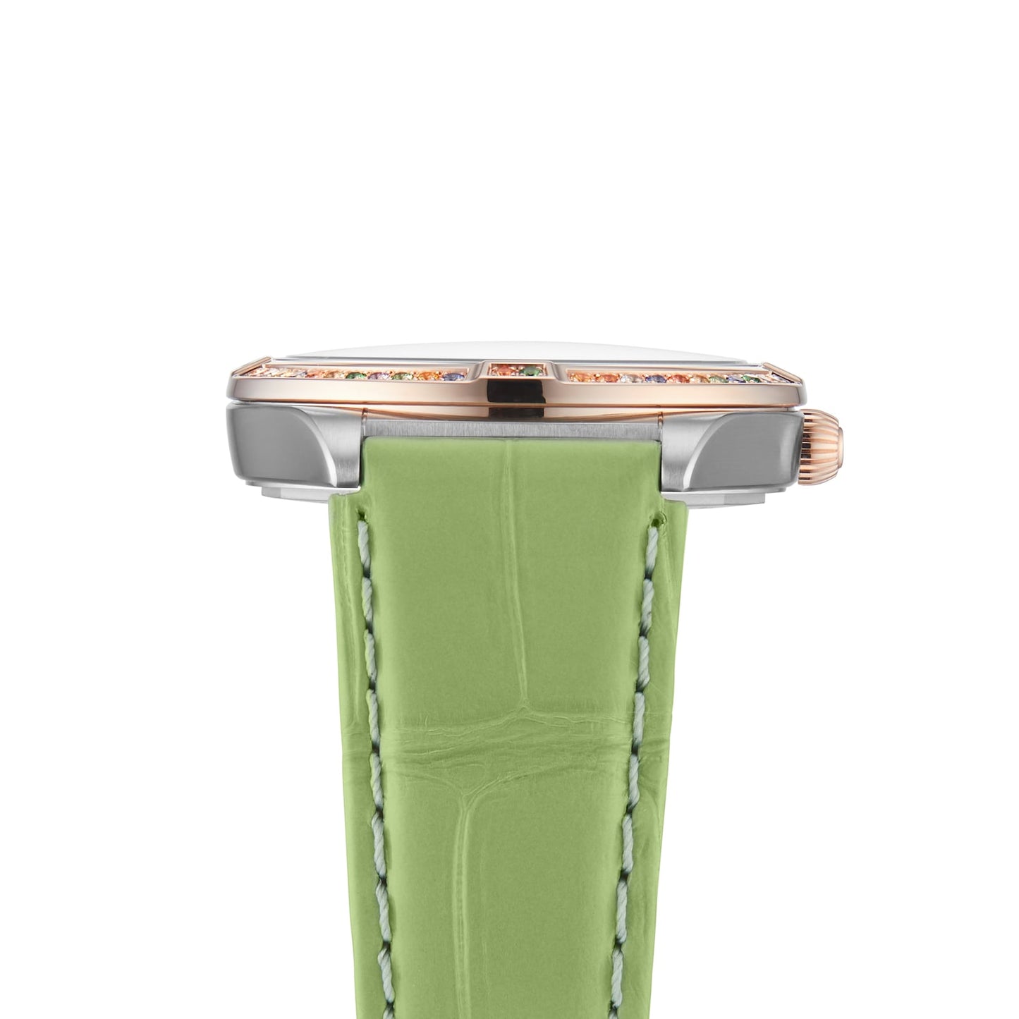 BREITLING Chronomat Automatic 36 South Sea Green Leather Strap Ladies Watch U10380611L1P1