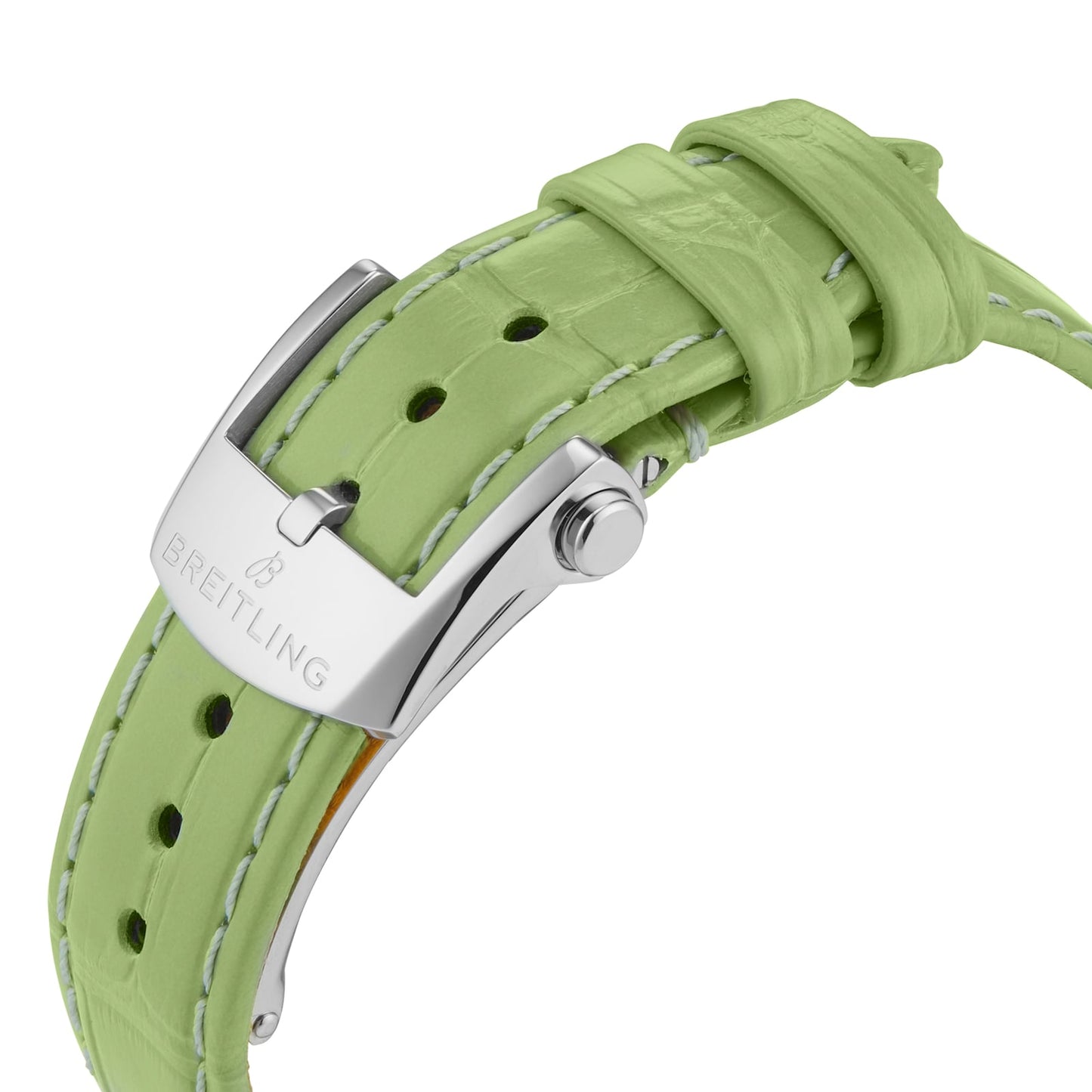 BREITLING Chronomat Automatic 36 South Sea Green Leather Strap Ladies Watch U10380611L1P1