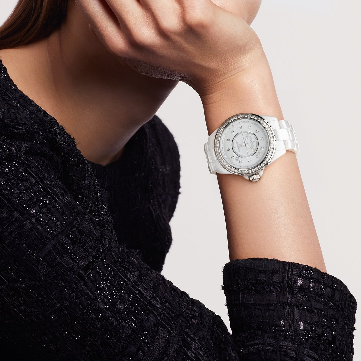 CHANEL J12 Diamond Bezel Watch Calibre 12.1, 38 Mm H7189