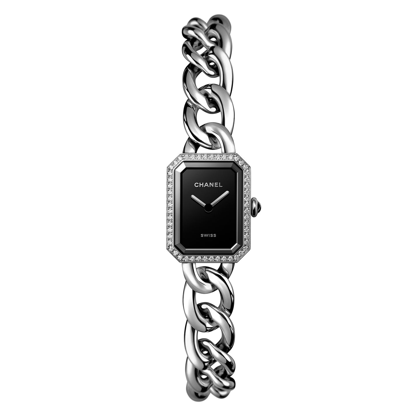 CHANEL Premiere Gourmette Chain Watch H7021