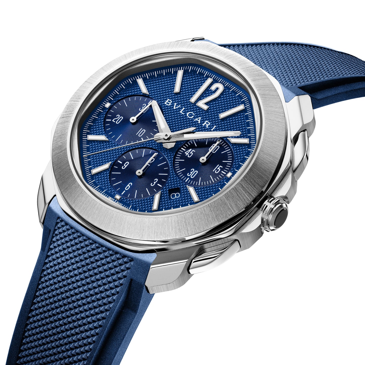 BVLGARI Octo Roma 42mm Mens Watch Blue 103829