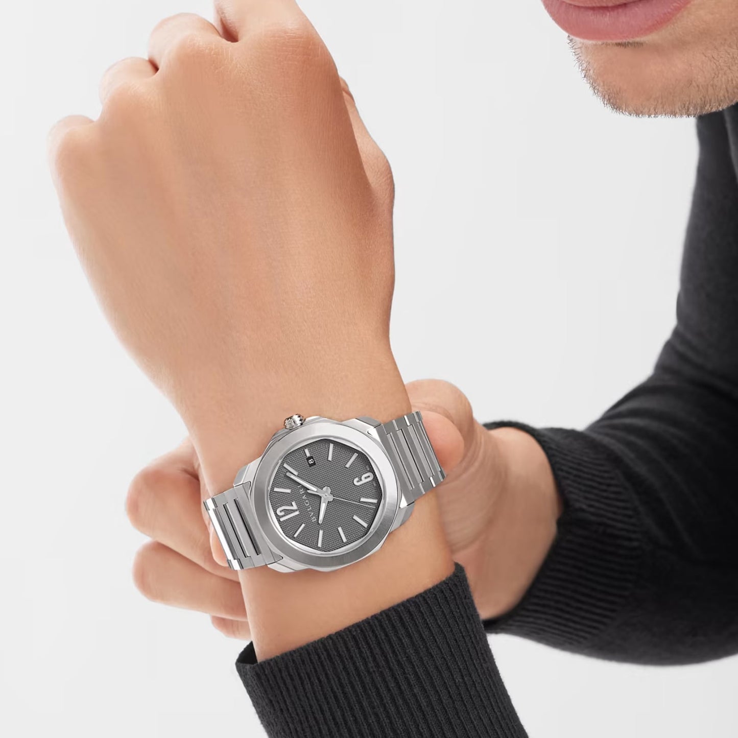 BVLGARI Octo Roma 41mm Mens Watch Grey 103740