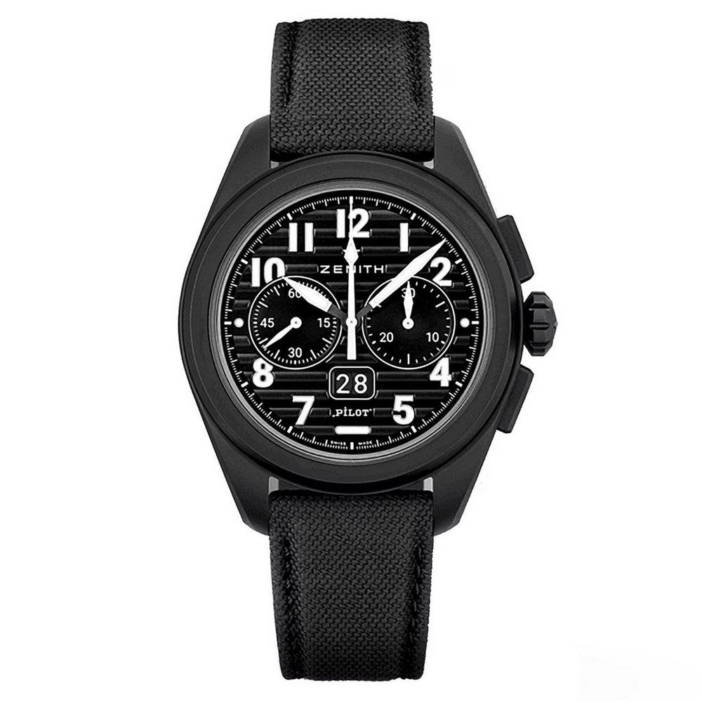 ZENITH Pilot Big Date Flyback Ceramic Chronograph Automatic Watch 49.4000.3652/21.I001