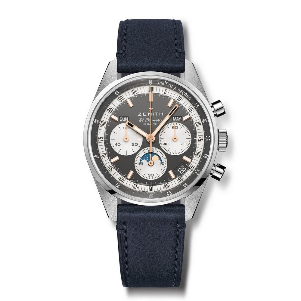 ZENITH Chronomaster Original Triple Calendar Automatic Stainless Steel Watch 03.3400.3610/39.C910