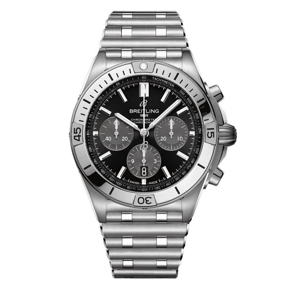 BREITLING Chronomat B01 42 Chronograph Stainless Steel Men’s Watch AB01341B1B1A1