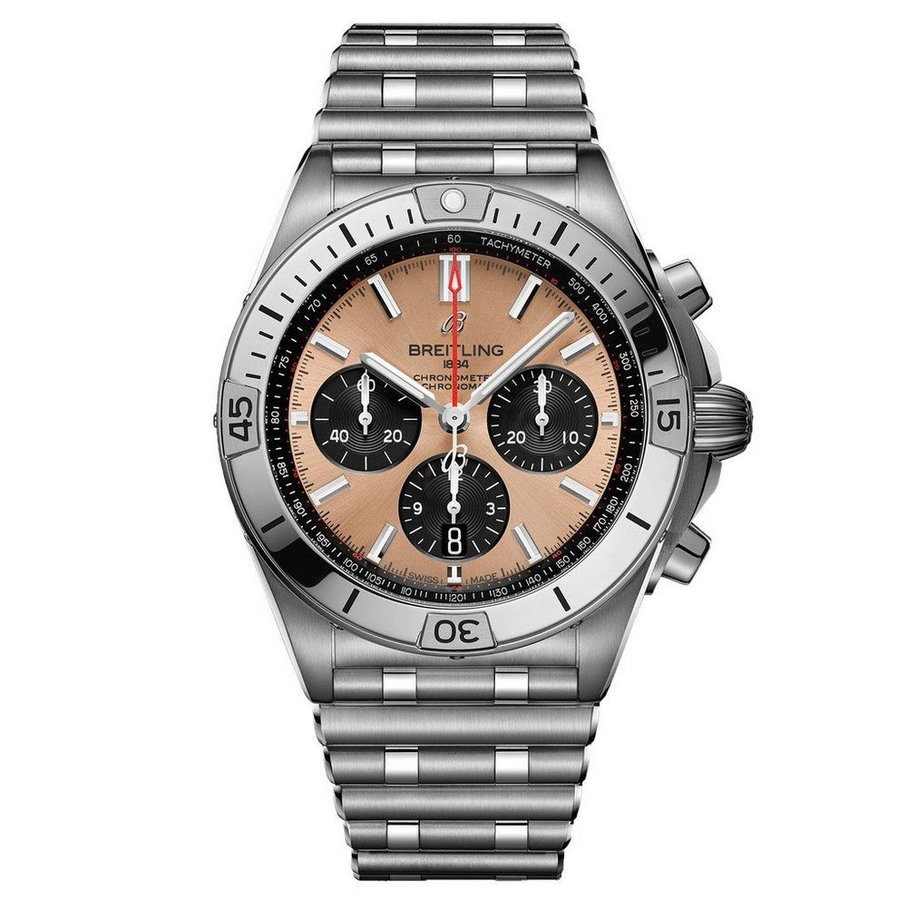 BREITLING Chronomat Chronograph Stainless Steel Men’s Watch AB0134101K1A1