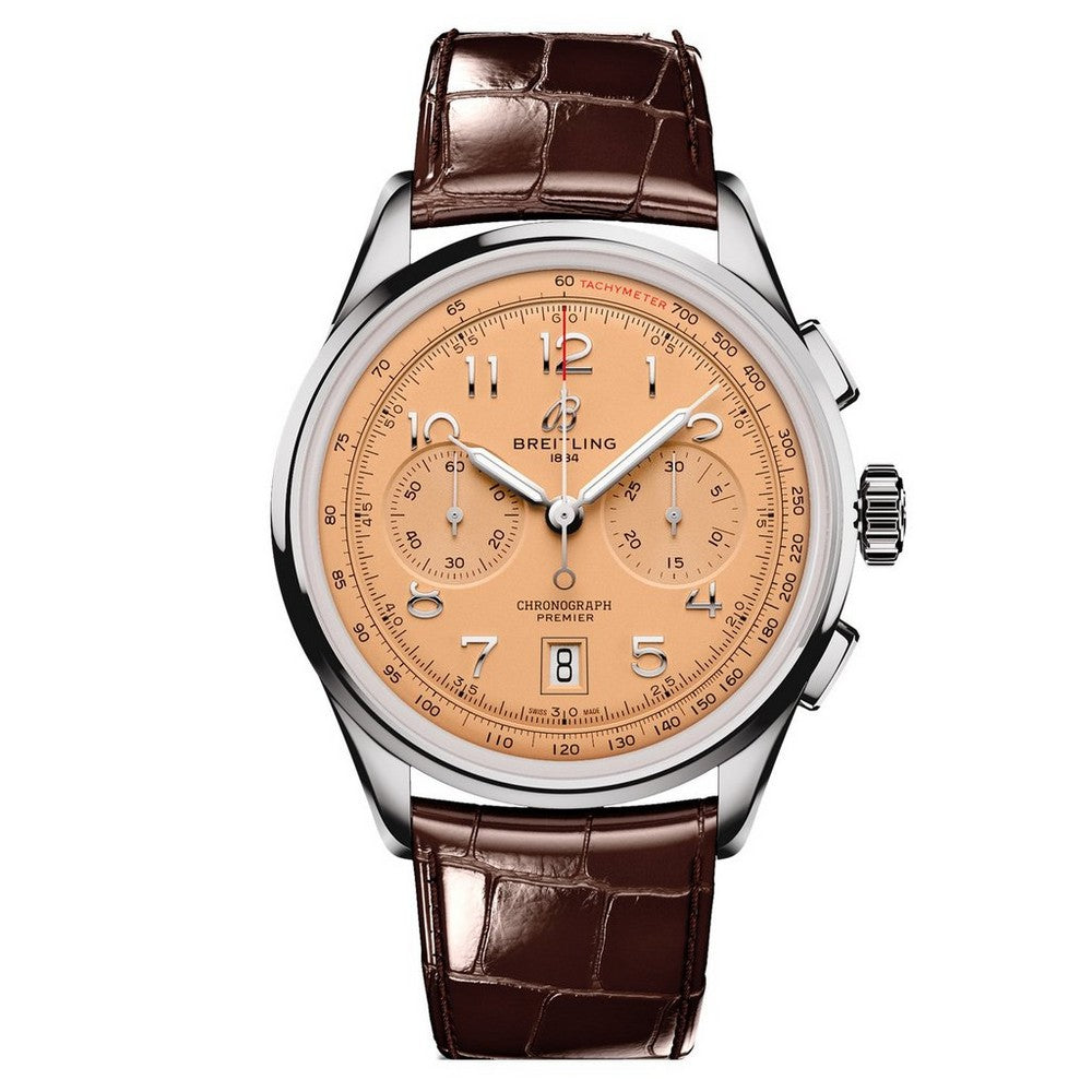 BREITLING Premier B01 Chronograph 42 Stainless Steel Automatic Men’s Watch AB0145331K1P1