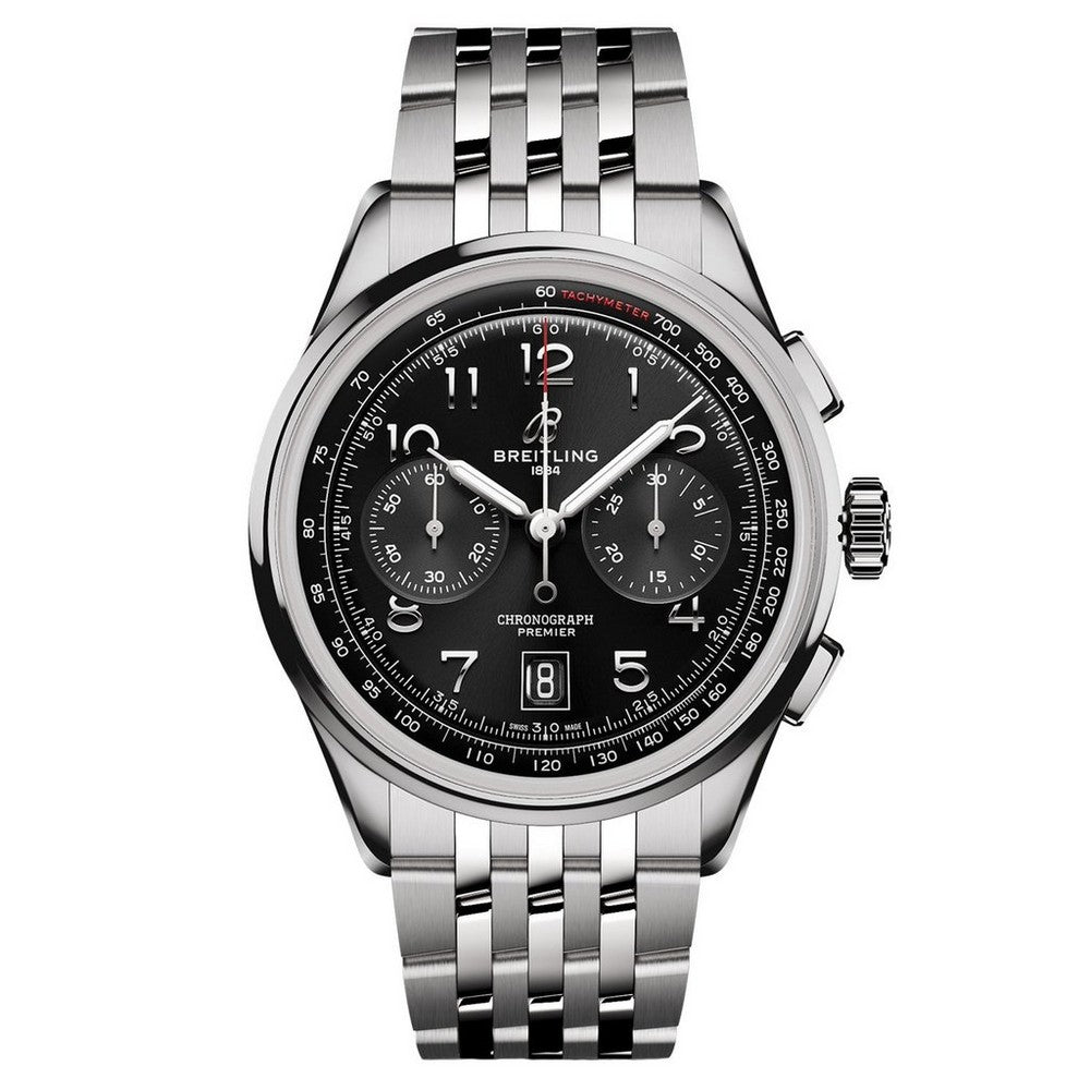 BREITLING Premier B01 Chronograph Stainless Steel Men’s Watch AB0145221B1A1