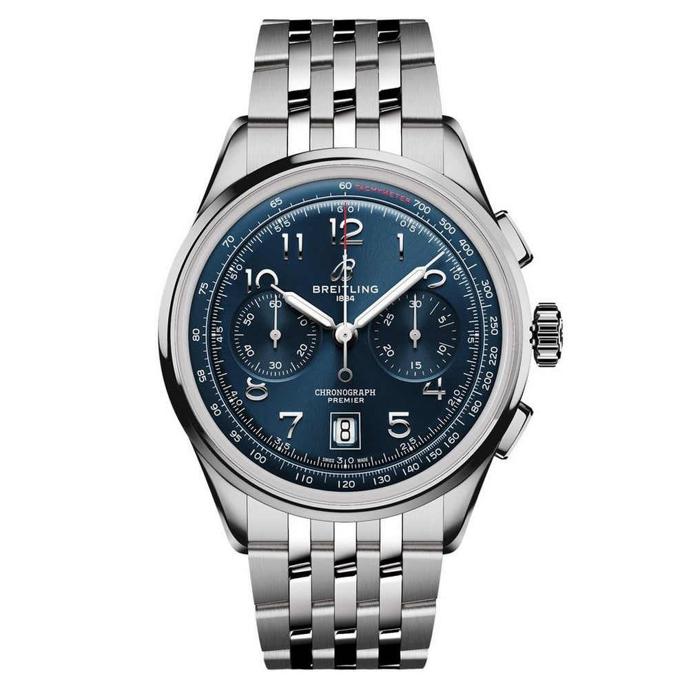 BREITLING Premier B01 Chronograph Stainless Steel Watch AB0145171C1A1