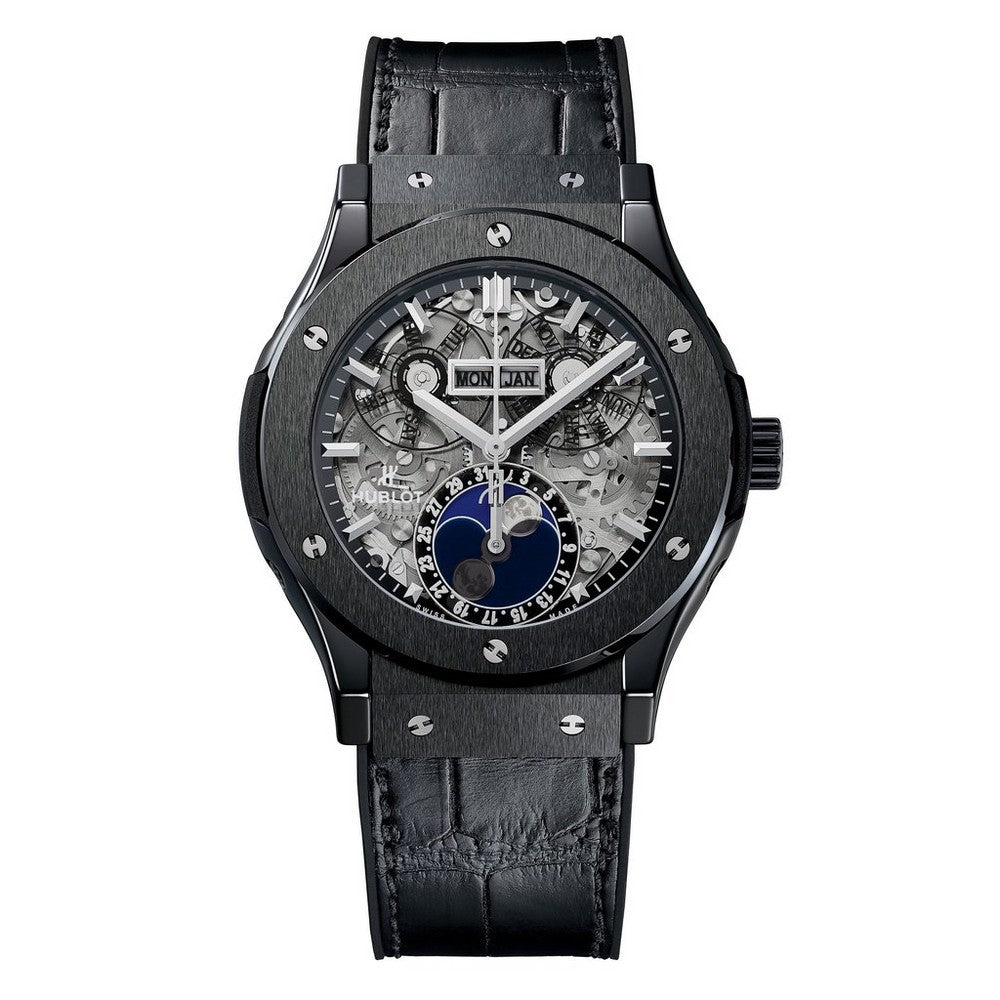 HUBLOT Classic Fusion Aerofusion Moonphase Ceramic Automatic Watch 517.CX.0170.LR
