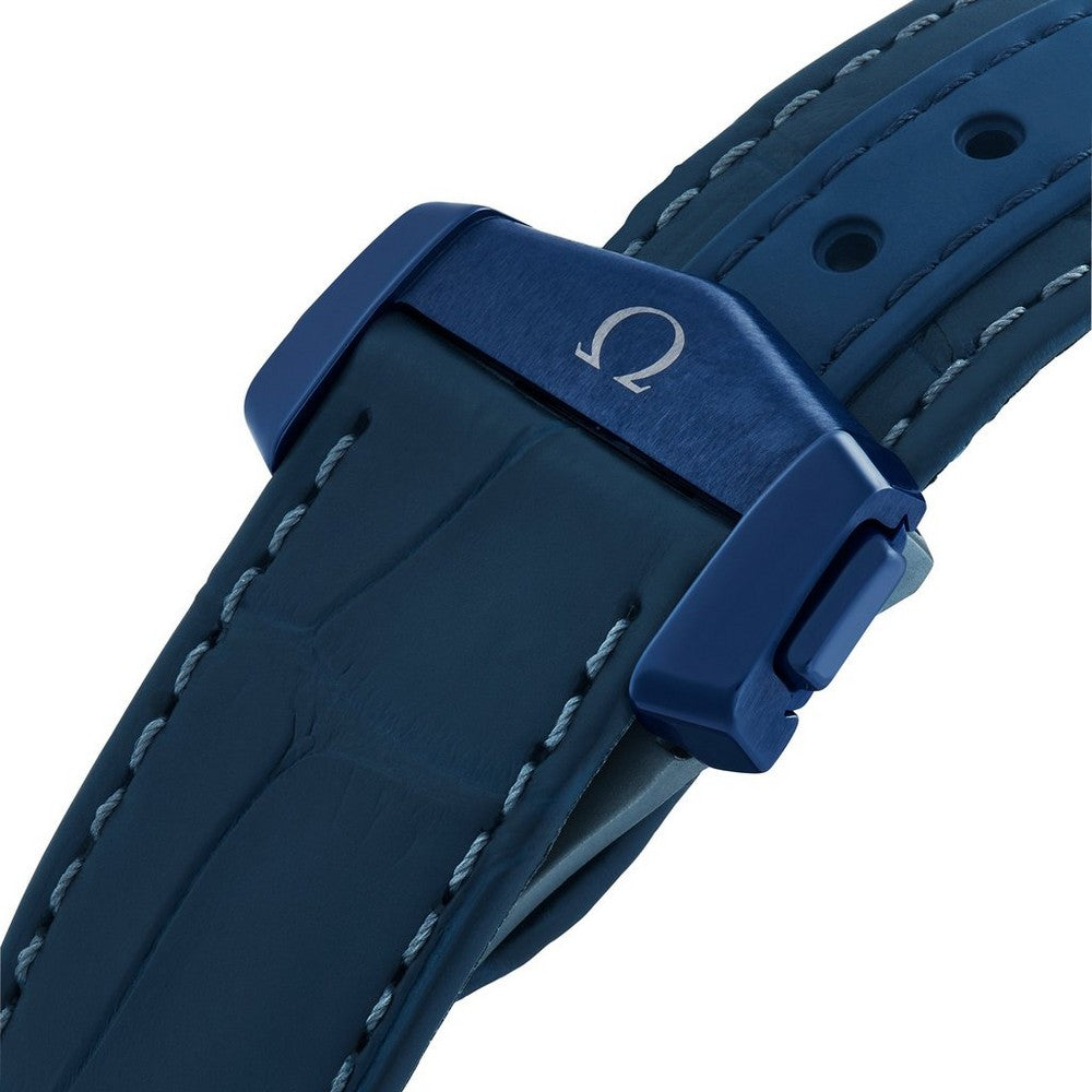 OMEGA Speedmaster Moonphase’ Blue Side of The Moon’ Co-Axial Master Chronometer Chronograph Ceramic Men’s Watch 304.93.44.52.03.002