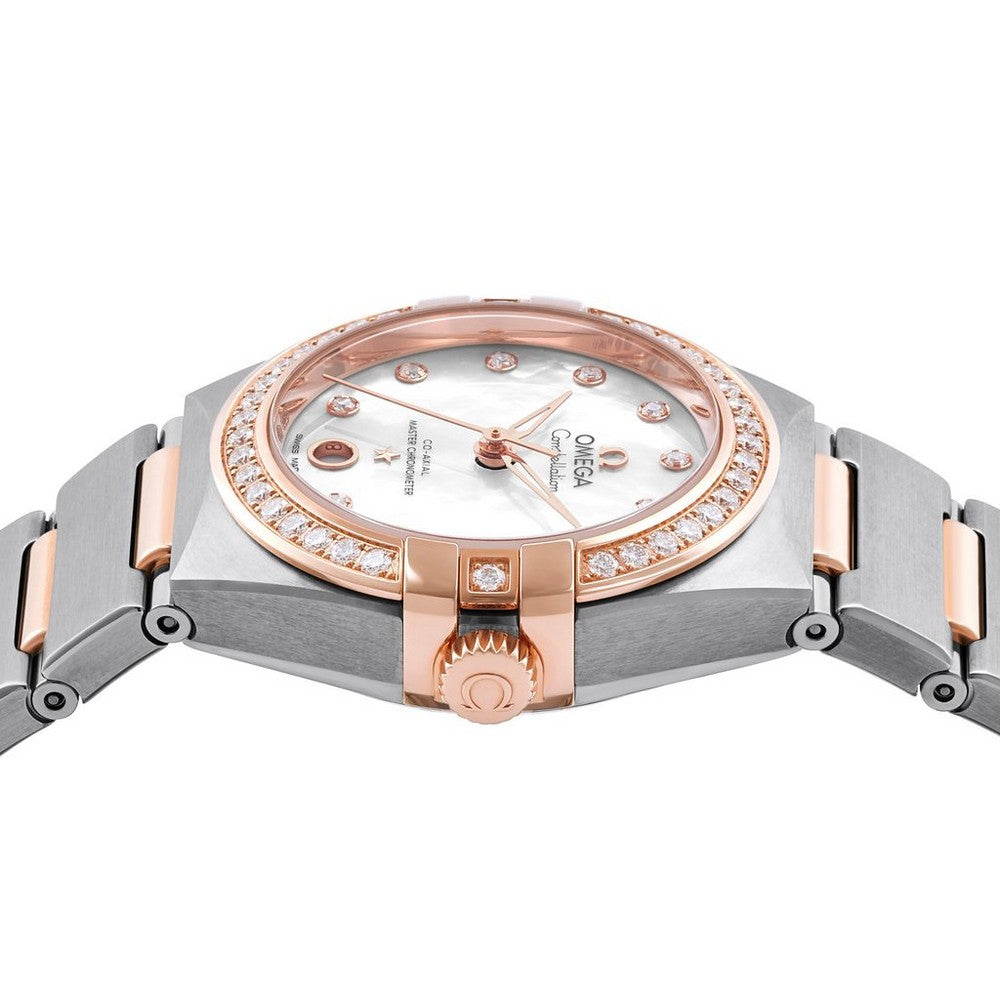 OMEGA Constellation 29mm Co-Axial Chronometer Stainless Steel and 18ct Sedna™ Gold Ladies Watch 131.25.29.20.55.001