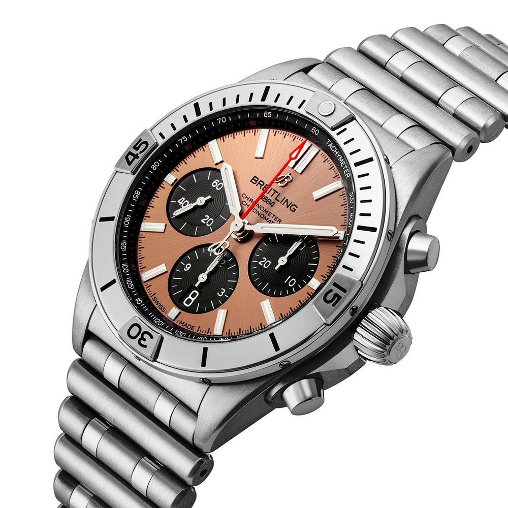 BREITLING Chronomat Chronograph Stainless Steel Men’s Watch AB0134101K1A1