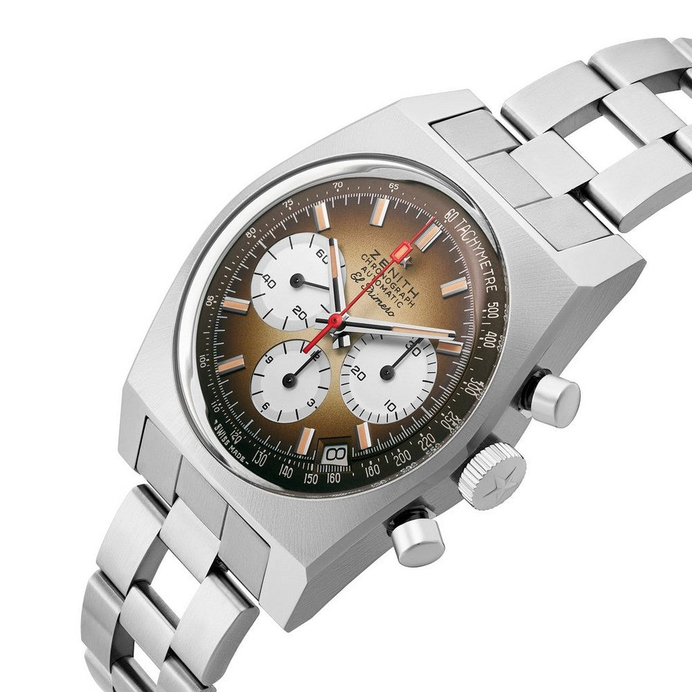 ZENITH Chronomaster Revival El Primero A385 Stainless Steel Automatic Watch 03.A384.400/385.M385