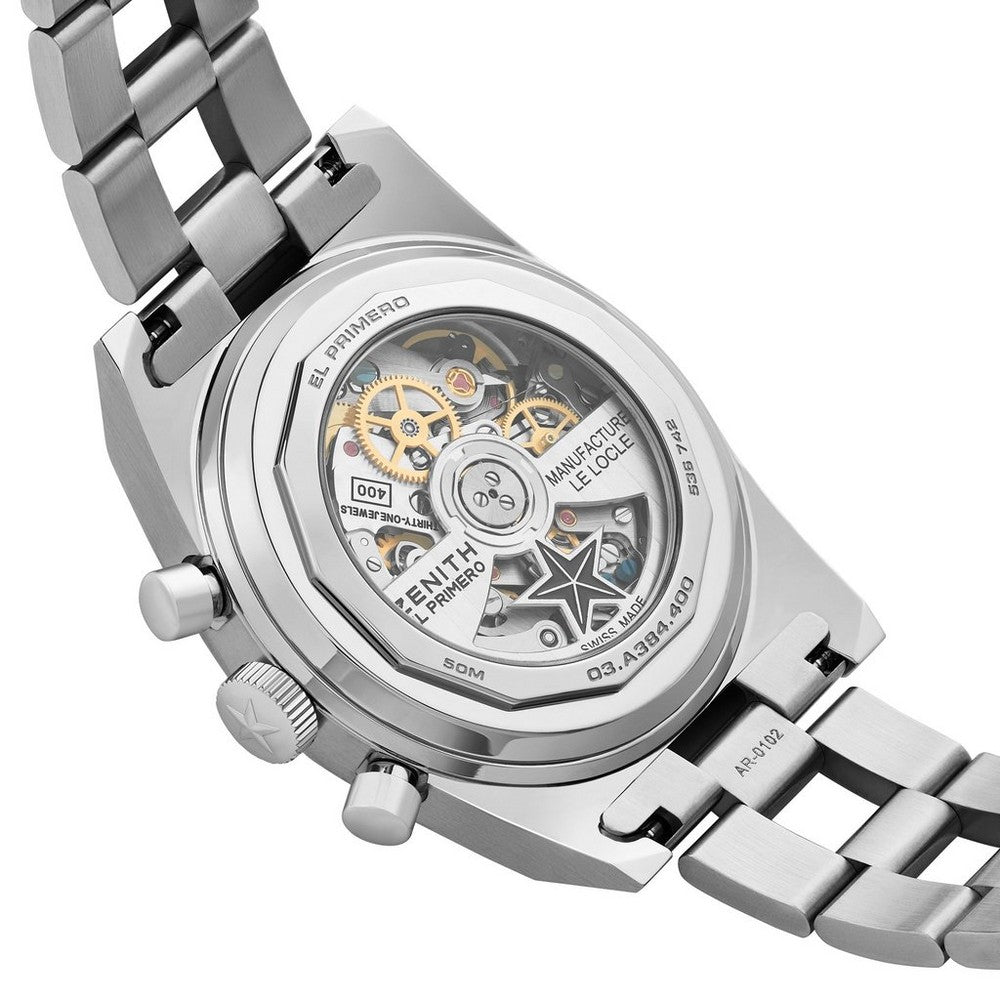 ZENITH Chronomaster Revival El Primero A385 Stainless Steel Automatic Watch 03.A384.400/385.M385