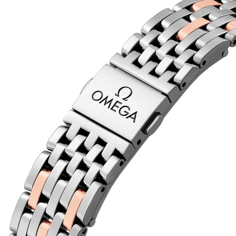 OMEGA De Ville Prestige Co-Axial Master Chronometer Power Reserve Stainless Steel Gold Men's Watch 434.20.41.21.09.001