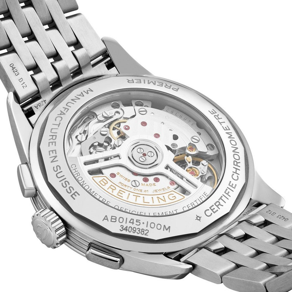 BREITLING Premier B01 Chronograph Stainless Steel Watch AB0145171C1A1