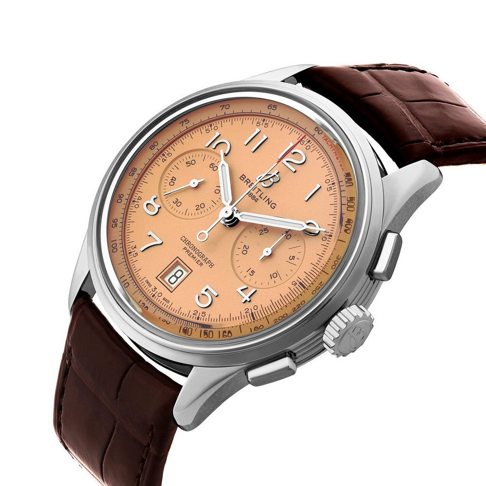 BREITLING Premier B01 Chronograph 42 Stainless Steel Automatic Men’s Watch AB0145331K1P1