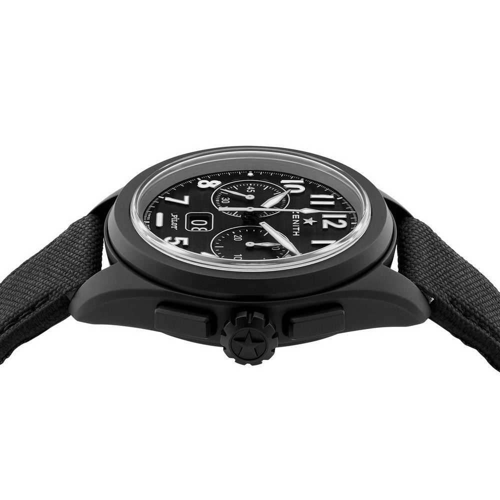 ZENITH Pilot Big Date Flyback Ceramic Chronograph Automatic Watch 49.4000.3652/21.I001