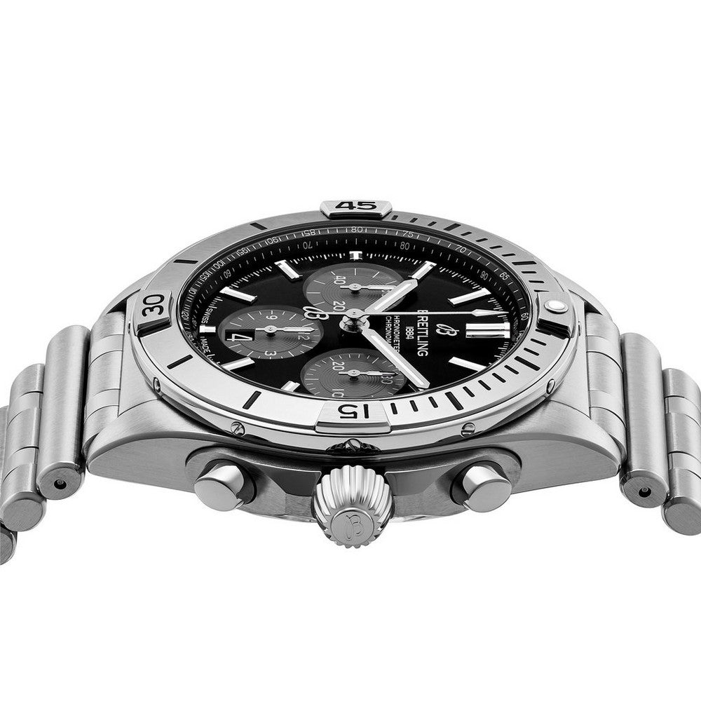 BREITLING Chronomat B01 42 Chronograph Stainless Steel Men’s Watch AB01341B1B1A1